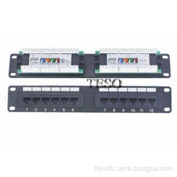 Network 24 Port Ethernet Patch Panel Shielded , Cat5 Patch